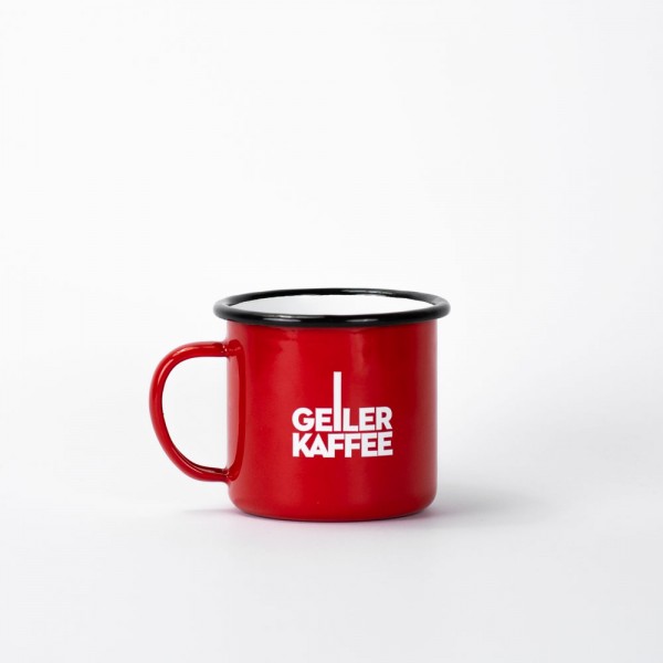GEILER KAFFEE Kaffeebecher aus Emaille